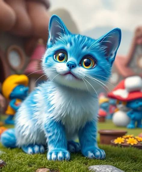 cute smurf cat