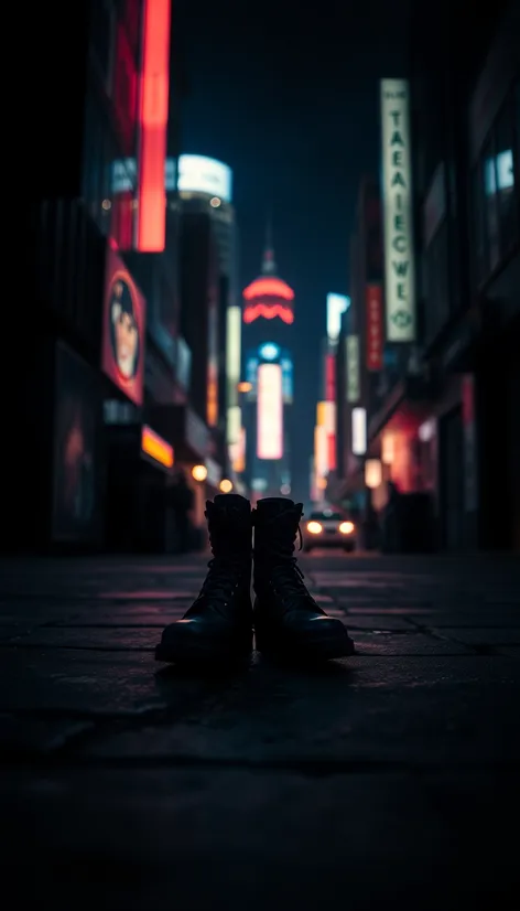 dark combat boots