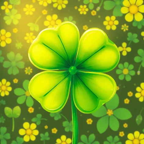 4 leaf clover clipart