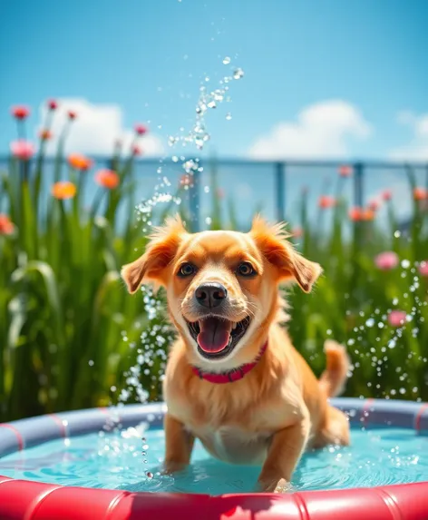 plastic dog pool