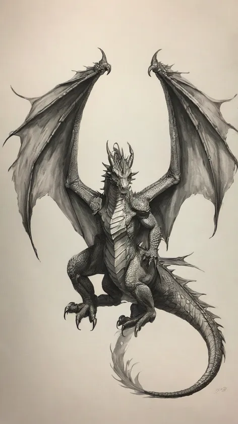 dragon wings drawing