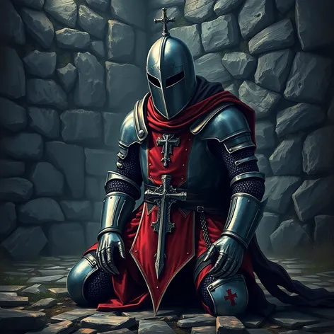 kneeling templar