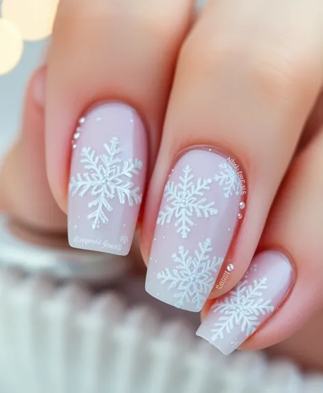 snowflake nails