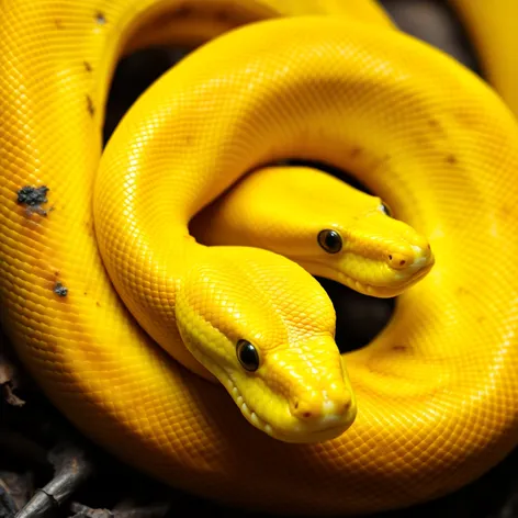 snake python yellow