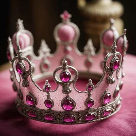 pink detailed kings crown