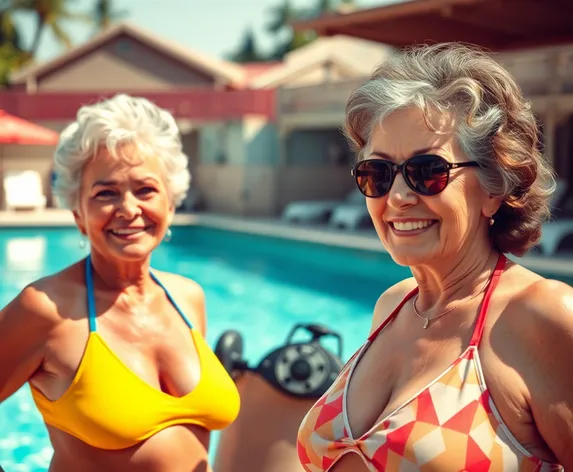 older women in swimsuits