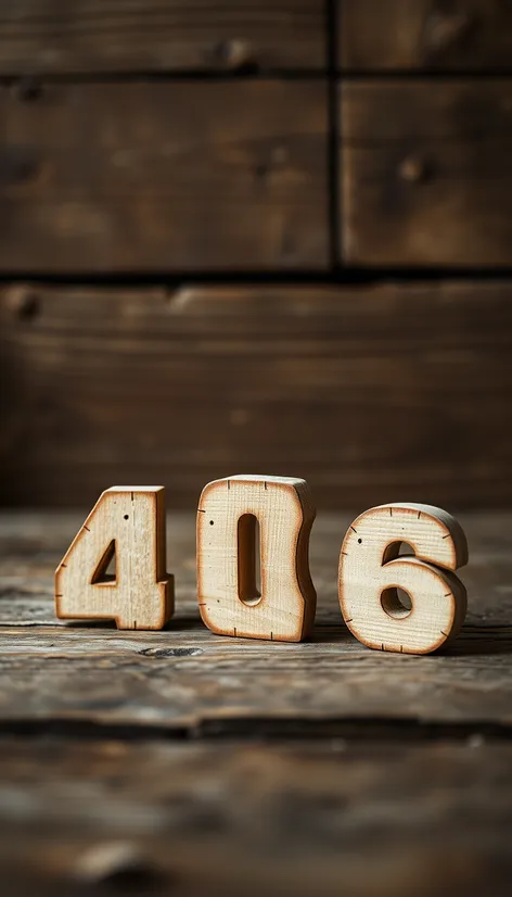 wooden numbers