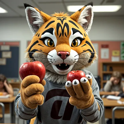 bobcat school mascot with