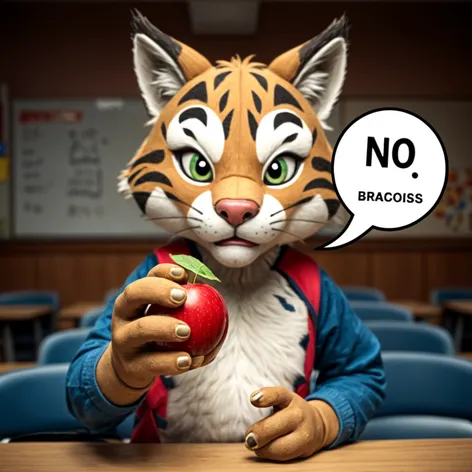 bobcat school mascot with