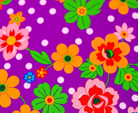 purple pokka dot fabric