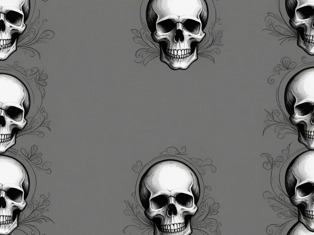 simple skull drawing