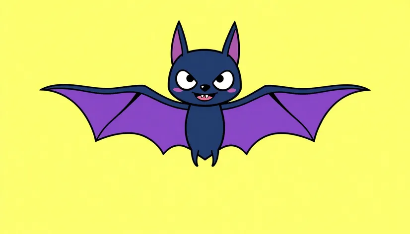 cartoon bat simple