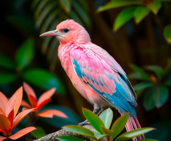 salmon pink bird