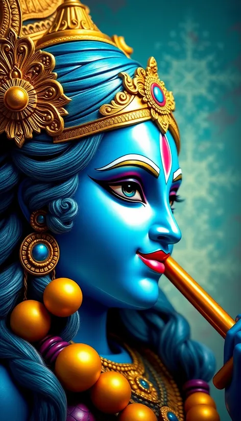 lord krishna blue