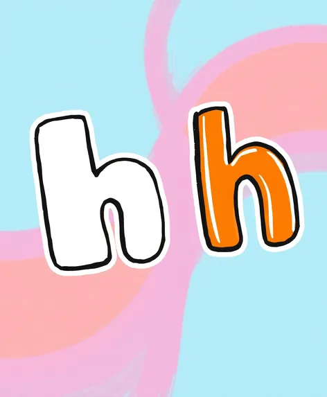 bubble letter h