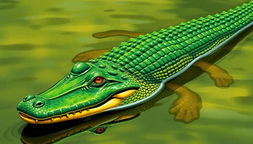 aligator drawing