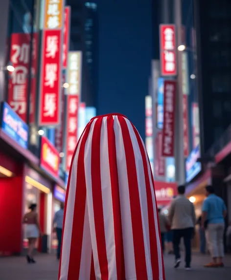 red and white vertical