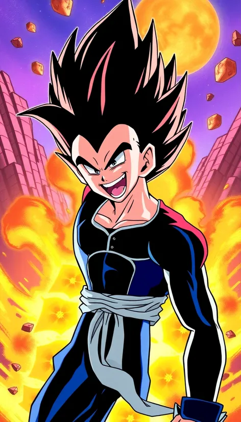 vegeta laughing