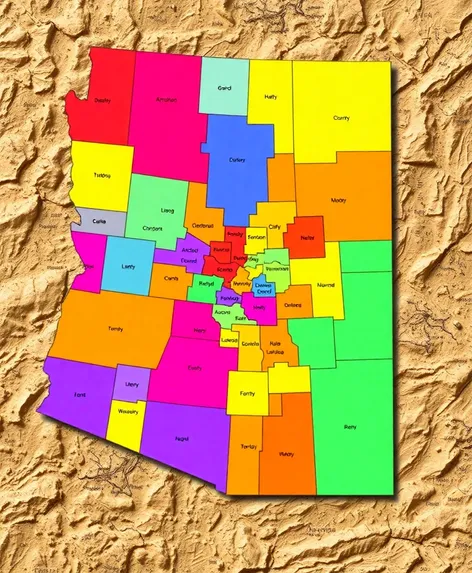 county map of arizona