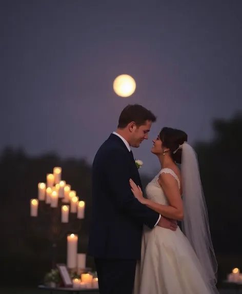 waning gibbous wedding day