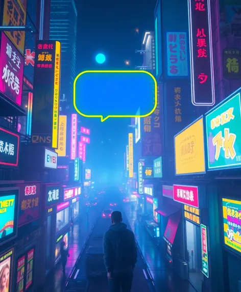 cyberpunk blue and yellow