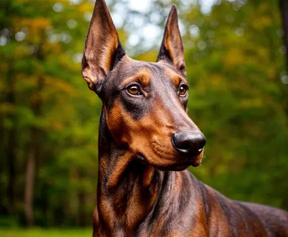 brown doberman