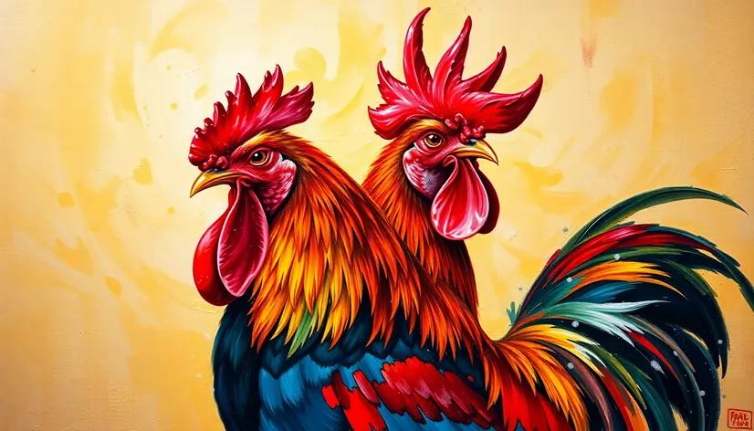 rooster painting