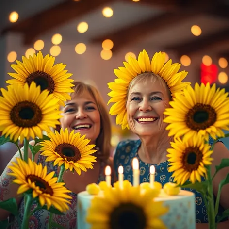 happy birthday mom sunflowers