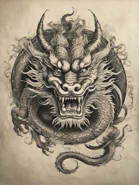 chinese dragon drawing