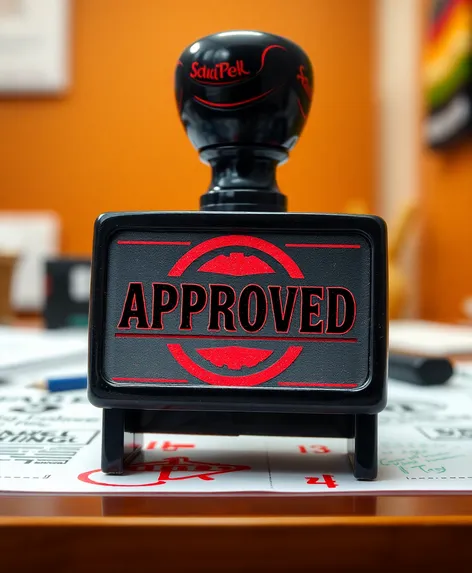 approved rubber stamp