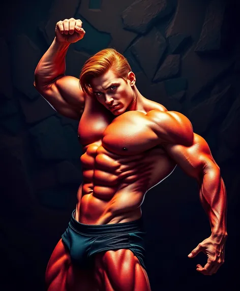 redhead bodybuilder