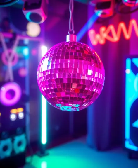 pink disco ball