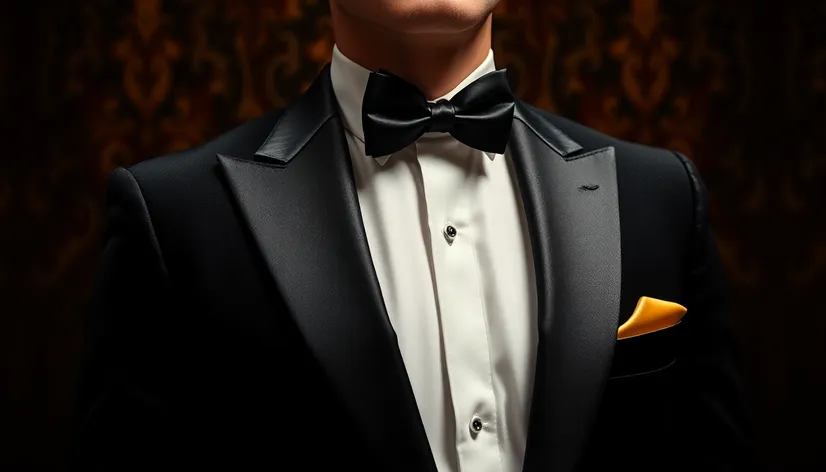 black and gold tuxedo