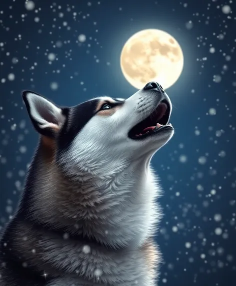 siberian husky howling