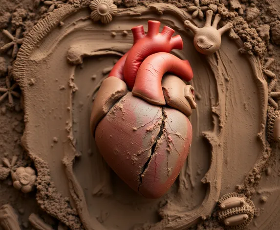 human heart clay