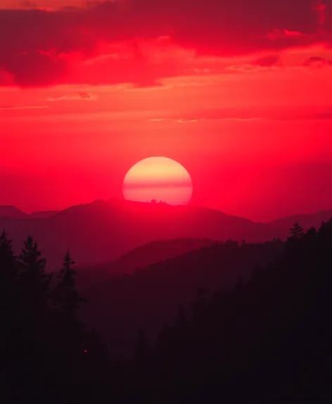 red sunset