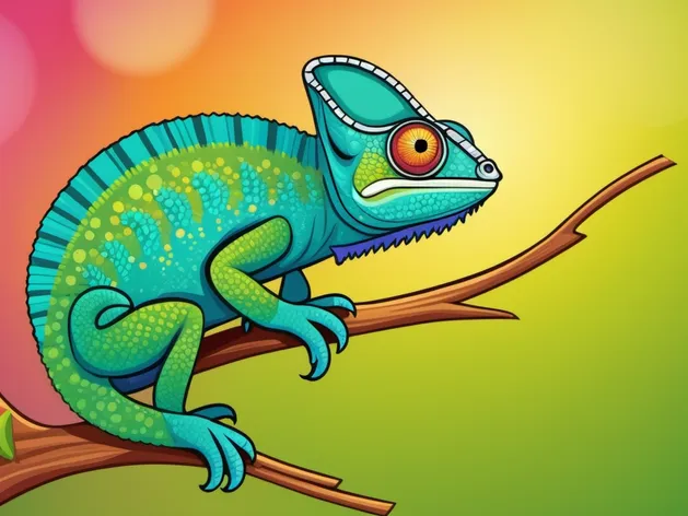 cartoon chameleon