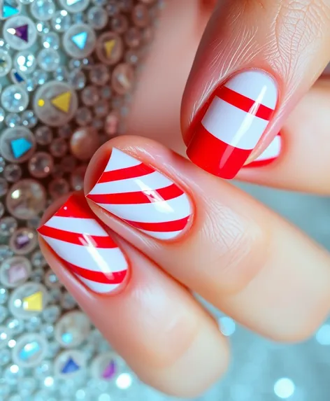 nail art with red