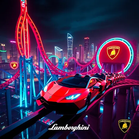 lamborghini roller coaster