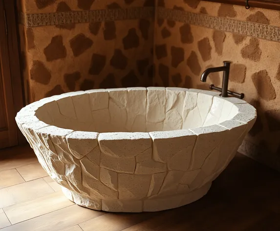 stone bathtub