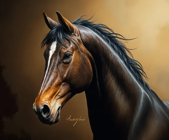 head of horse drawing