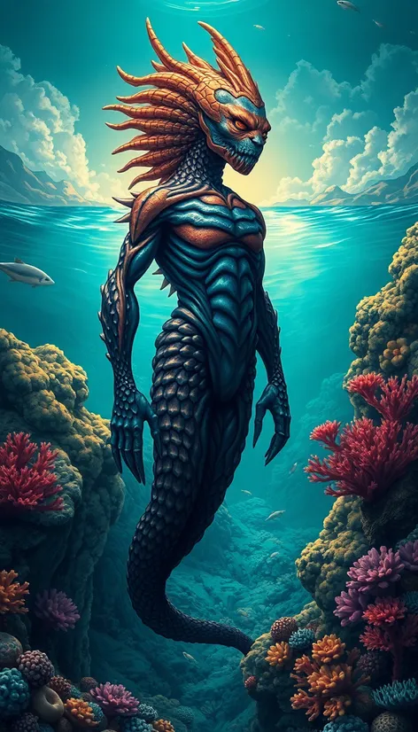 humanoid sea creature