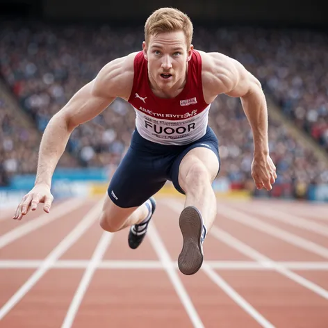 Greg Rutherford longjumping towards