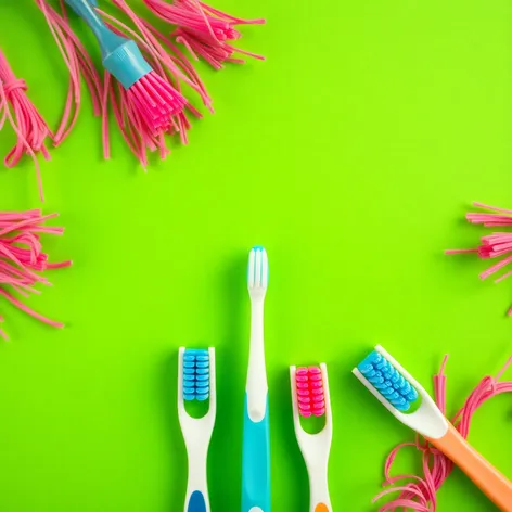 toothbrush top downgreen screen