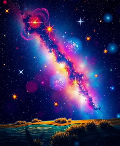 stars colourful