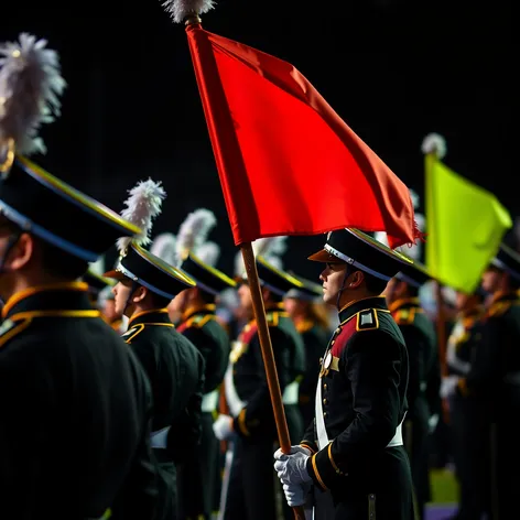 color guard flag marching