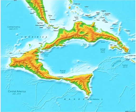 mapa de centroamérica