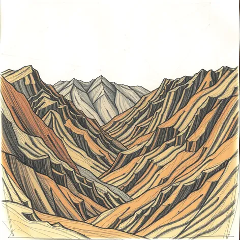 ridge and valley drawings