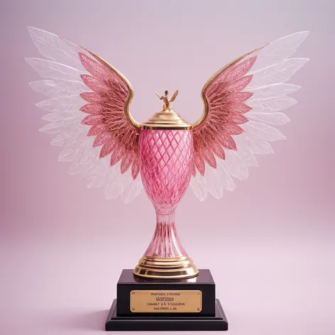 big pink detailed trophy