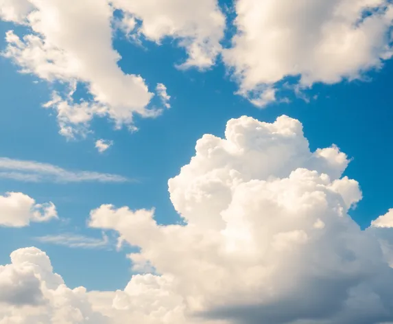 blue sky clouds